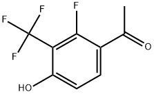 1-[2-Fluoro-4-hydroxy-3-(trifluoromethyl)phenyl]ethanone Structure