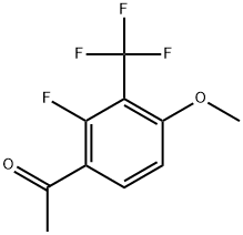 1-[2-Fluoro-4-methoxy-3-(trifluoromethyl)phenyl]ethanone Structure