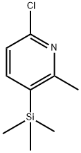 6-Chloro-2-methyl-3-(trimethylsilyl)pyridine Structure