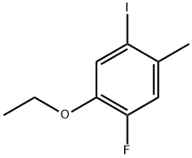 1-Ethoxy-2-fluoro-5-iodo-4-methylbenzene Structure