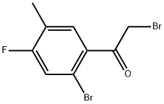 2-Bromo-1-(2-bromo-4-fluoro-5-methylphenyl)ethanone Structure