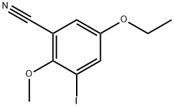 5-Ethoxy-3-iodo-2-methoxybenzonitrile Structure