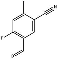 4-Fluoro-5-formyl-2-methylbenzonitrile Structure