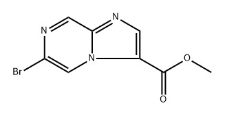 methyl 6-bromoimidazo[1,2-a]pyrazine-3-carboxylate Structure