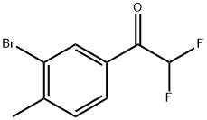 1-(3-Bromo-4-methylphenyl)-2,2-difluoroethanone Structure