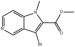 methyl 3-bromo-1-methyl-1H-pyrrolo[3,2-c]pyridine-2-carboxylate Structure