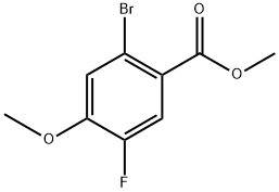 methyl 2-bromo-5-fluoro-4-methoxybenzoate Structure