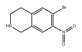 6-bromo-7-nitro-1,2,3,4-tetrahydroisoquinoline Structure