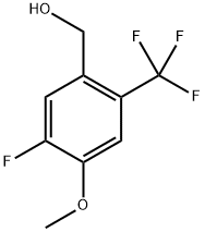 (5-Fluoro-4-methoxy-2-(trifluoromethyl)phenyl)methanol Structure