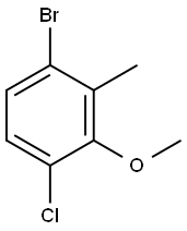 1-Bromo-4-chloro-3-methoxy-2-methylbenzene Structure