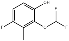 2-(Difluoromethoxy)-4-fluoro-3-methylphenol Structure