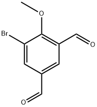 5-Bromo-4-methoxyisophthalaldehyde Structure