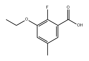 3-Ethoxy-2-fluoro-5-methylbenzoic acid Structure