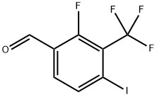 2-fluoro-4-iodo-3-(trifluoromethyl)benzaldehyde Structure