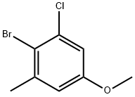 2-Bromo-1-chloro-5-methoxy-3-methylbenzene Structure