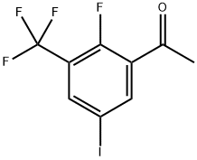 1-(2-Fluoro-5-iodo-3-(trifluoromethyl)phenyl)ethanone Structure