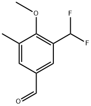 3-(difluoromethyl)-4-methoxy-5-methylbenzaldehyde Structure