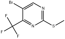 5-bromo-2-methylsulfanyl-4-(trifluoromethyl)pyrimidine Structure