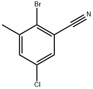 2-bromo-6-chloro-3-methylbenzonitrile Structure