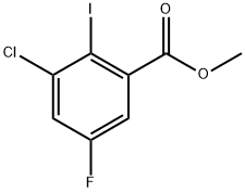 Methyl 3-chloro-5-fluoro-2-iodobenzoate Structure