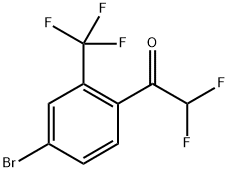 1-(4-bromo-2-(trifluoromethyl)phenyl)-2,2-difluoroethanone Structure