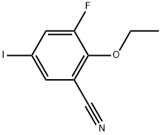 2-Ethoxy-3-fluoro-5-iodobenzonitrile Structure