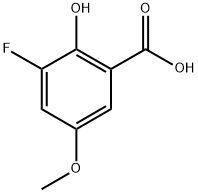 3-fluoro-2-hydroxy-5-methoxybenzoic acid Structure