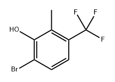 6-Bromo-2-methyl-3-(trifluoromethyl)phenol Structure