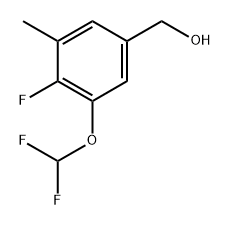 (3-(Difluoromethoxy)-4-fluoro-5-methylphenyl)methanol Structure