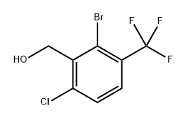 2-Bromo-6-chloro-3-(trifluoromethyl)benzyl alcohol Structure