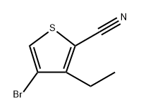 4-Bromo-3-ethylthiophene-2-carbonitrile 구조식 이미지