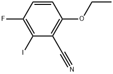 6-Ethoxy-3-fluoro-2-iodobenzonitrile Structure