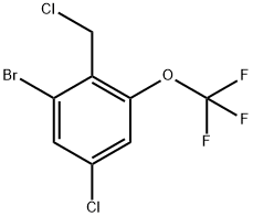 1-Bromo-5-chloro-2-(chloromethyl)-3-(trifluoromethoxy)benzene Structure