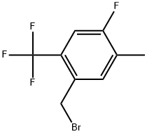 1-(Bromomethyl)-4-fluoro-5-methyl-2-(trifluoromethyl)benzene Structure