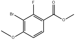 Methyl 3-bromo-2-fluoro-4-methoxybenzoate Structure