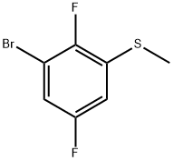 (3-Bromo-2,5-difluorophenyl)(methyl)sulfane Structure