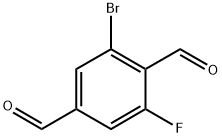 2-bromo-6-fluoroterephthalaldehyde Structure