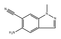 1H-Indazole-6-carbonitrile, 5-amino-1-methyl- 구조식 이미지