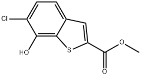 Methyl 6-chloro-7-hydroxybenzo[b]thiophene-2-carboxylate Structure