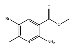 methyl 2-amino-5-bromo-6-methylnicotinate Structure