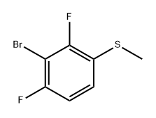 (3-Bromo-2,4-difluorophenyl)(methyl)sulfane Structure