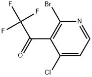 1-(2-Bromo-4-chloropyridin-3-yl)-2,2,2-trifluoroethanone Structure