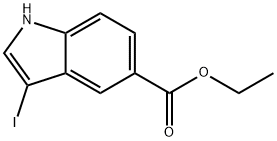 ethyl 3-iodo-1H-indole-5-carboxylate Structure