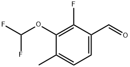 3-(difluoromethoxy)-2-fluoro-4-methylbenzaldehyde Structure