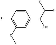 α-(Difluoromethyl)-4-fluoro-3-methoxybenzenemethanol Structure