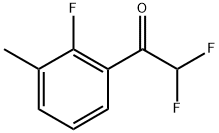 2,2-Difluoro-1-(2-fluoro-3-methylphenyl)ethanone Structure