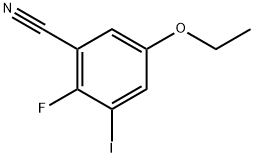 5-Ethoxy-2-fluoro-3-iodobenzonitrile Structure