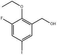 (2-Ethoxy-3-fluoro-5-iodophenyl)methanol Structure