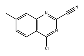 4-chloro-7-methylquinazoline-2-carbonitrile Structure