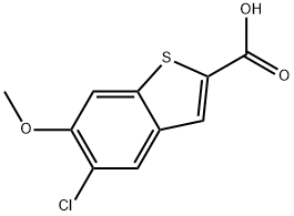 5-Chloro-6-methoxybenzo[b]thiophene-2-carboxylic acid Structure